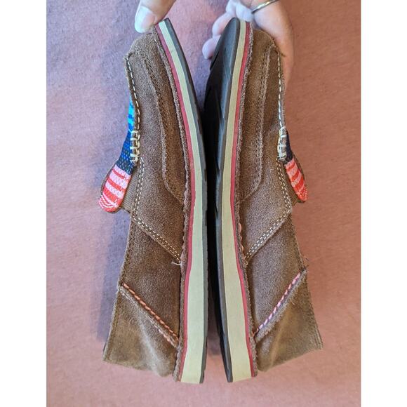 ARIAT Cruiser Woman's Palm Brown Serape Loafer Mesh Slip On Size 8B EUC - Picture 6 of 8